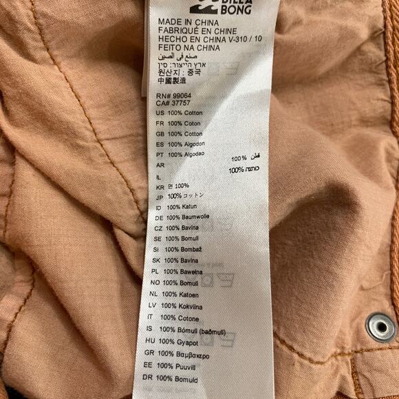 Billabong Shorts Womens 29 Terracota Denim Drift Away Cutoffs Frayed Hem Micro - Picture 9 of 13